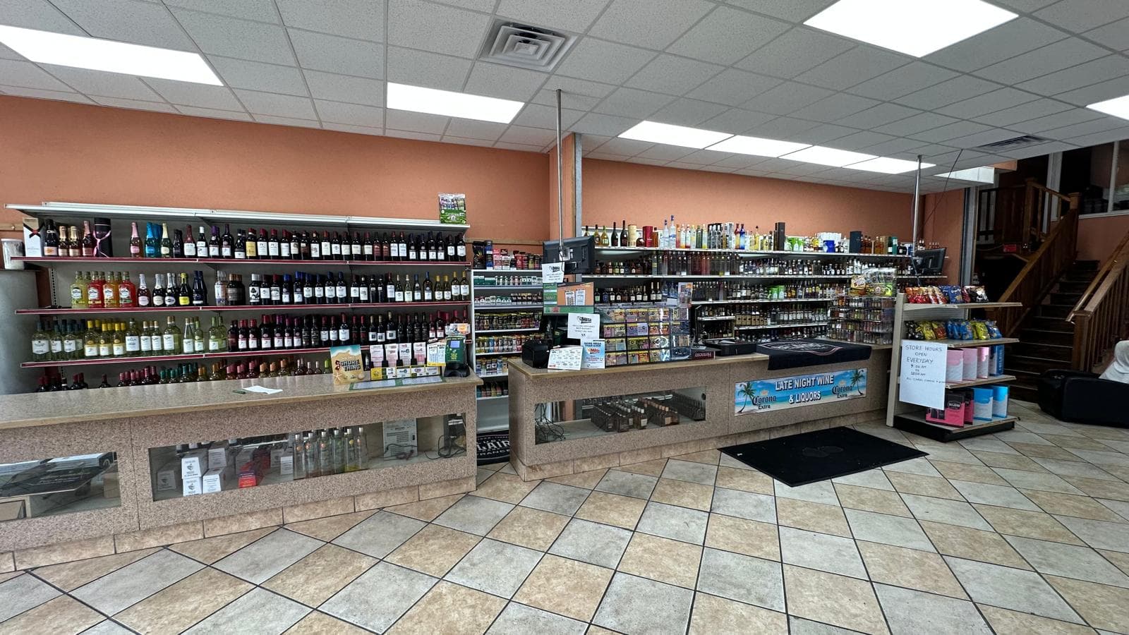 Beautiful vineyard at sunset